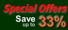 Sale Items & Special Offers - Save up to 33% off